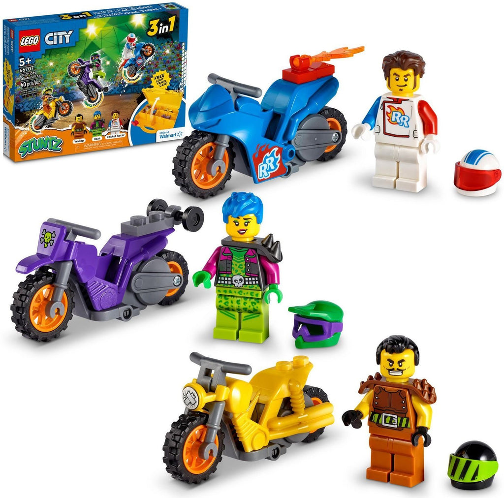 LEGO City 66707 Stuntz 3-in-1 Gift Set with Carry Case - New Sealed
