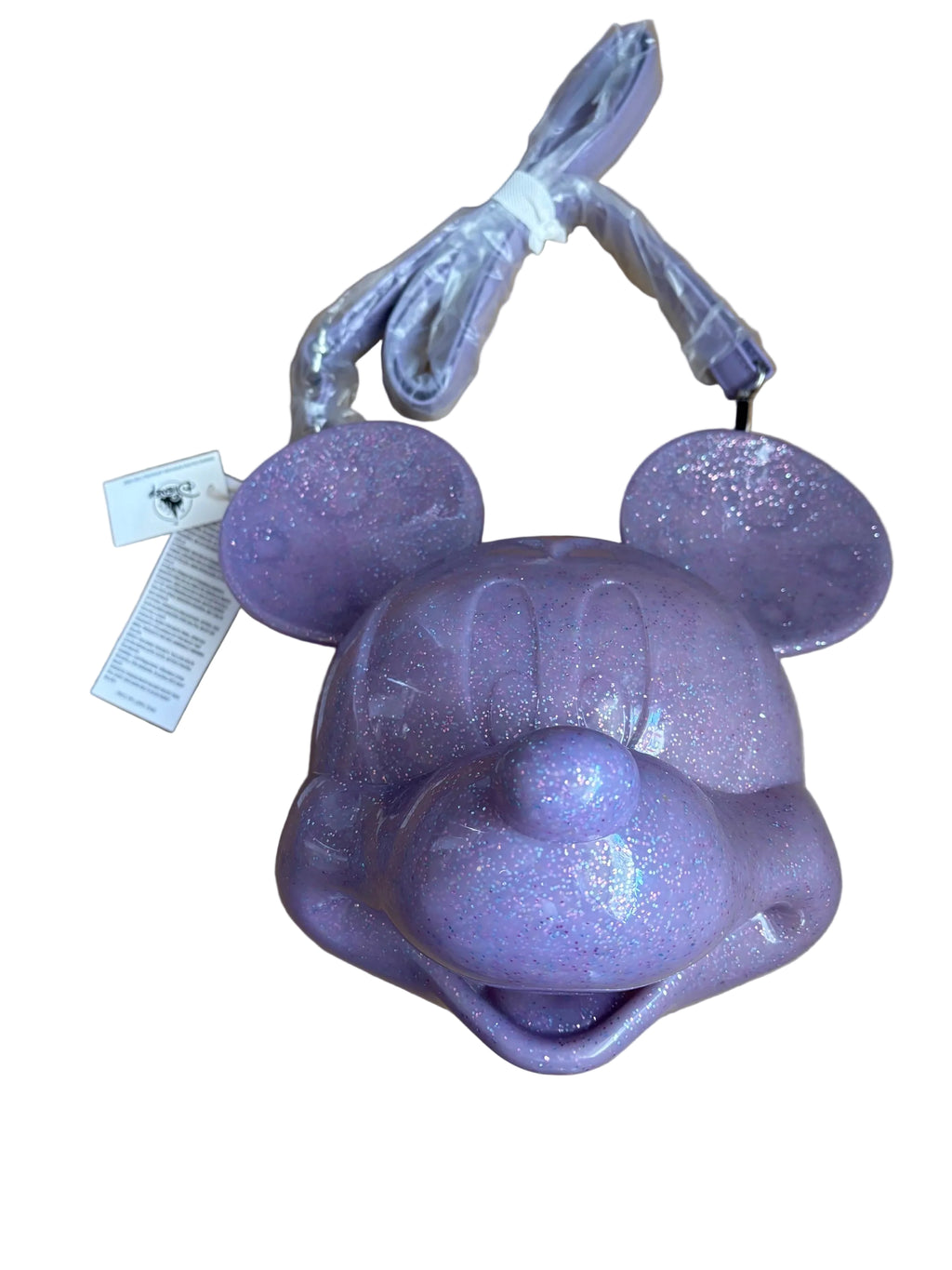 Disney Parks Loungefly Crossbody Bag - Mickey Mouse Molded Face - Purple