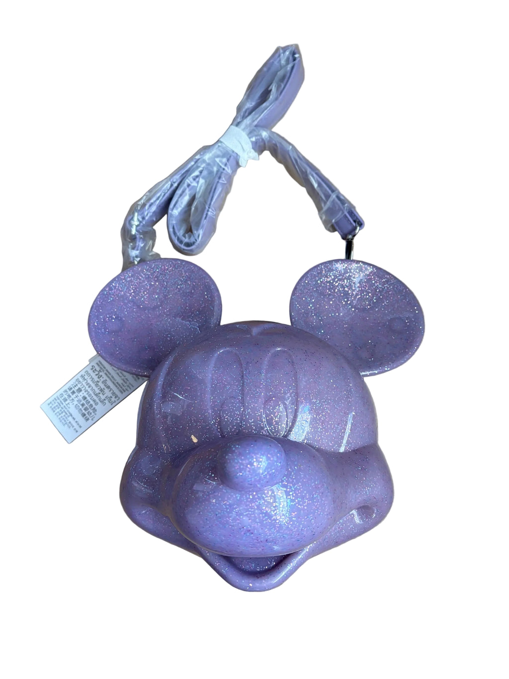 Disney Parks Loungefly Crossbody Bag - Mickey Mouse Molded Face - Purple